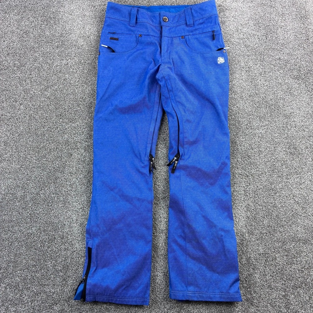 Nomis Snow Pants Women's Small Blue‎ Snowboard Ski Pants Insulated Polka Dot